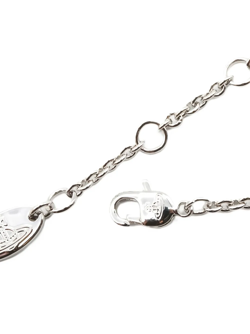 Pre-owned Vivienne Westwood 2020s Orb-pendant Necklace In Silver