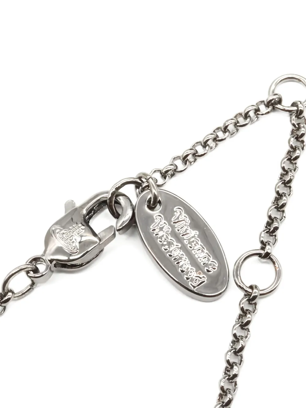 Pre-owned Vivienne Westwood 2020s Orb-pendant Necklace In Silver