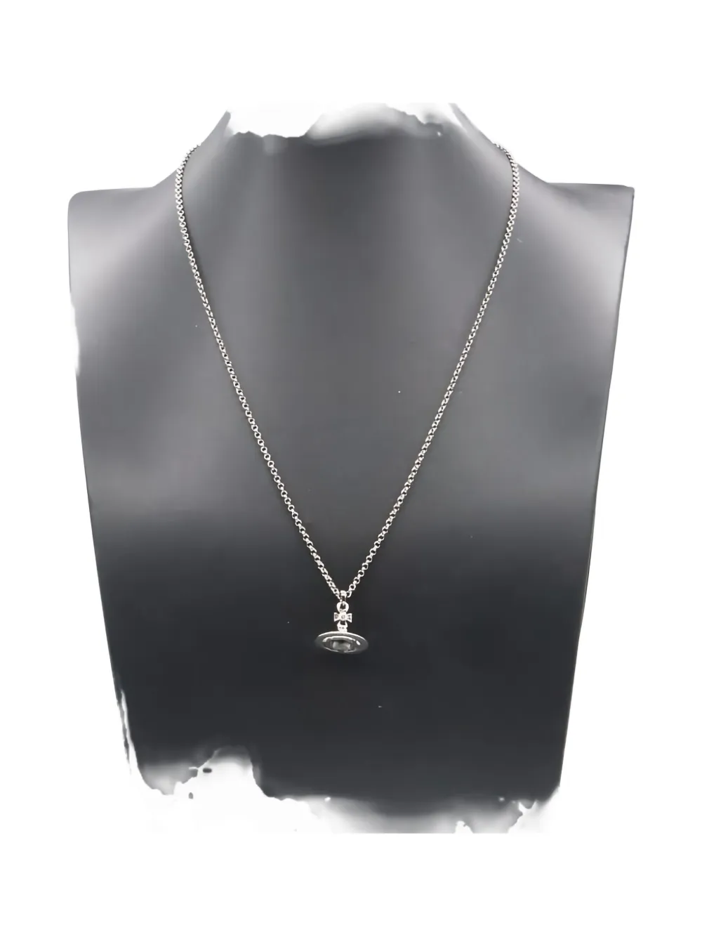 Pre-owned Vivienne Westwood 2020s Orb-pendant Necklace In Silver