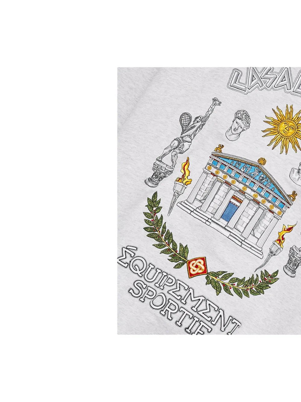 Casablanca Le Temple du Sport embroidered sweatshirt - Wit