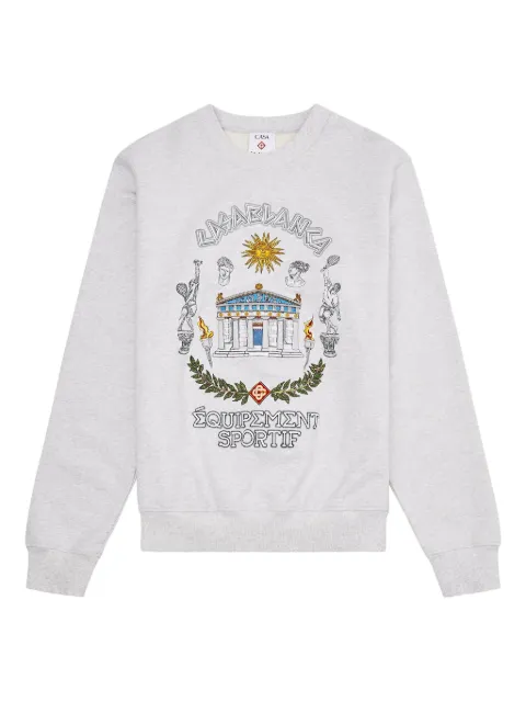 Casablanca Le Temple du Sport embroidered sweatshirt