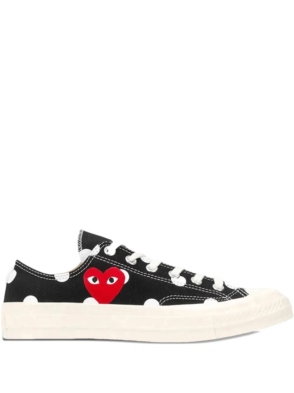 Comme Des Garçons Play Sneakers a pois - Nero