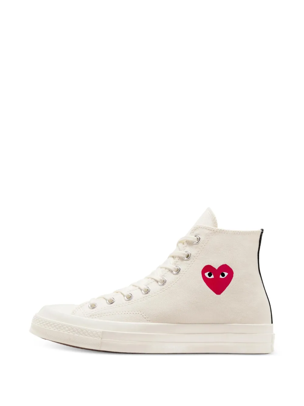 Comme Des Garçons Play Heart high-top sneakers Wit