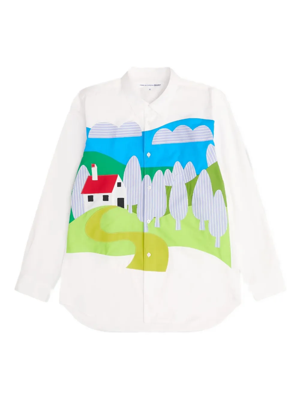 Comme Des Garçons Shirt graphic-print shirt – White Comme Des Garçons Shirt graphic-print shirt – White