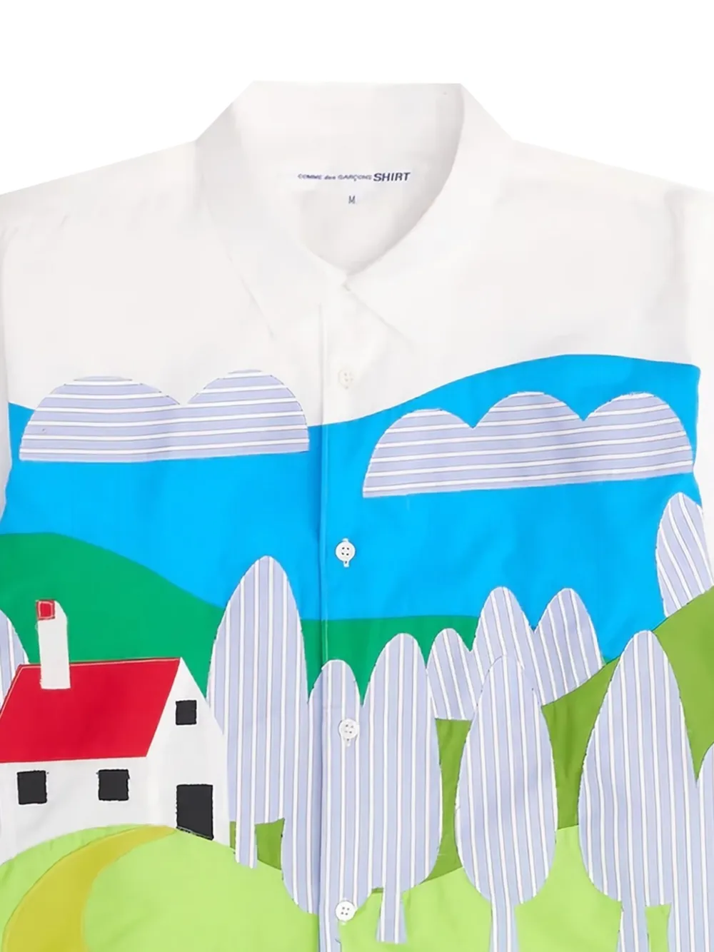 Comme Des Garçons Shirt Overhemd met grafische print - Wit