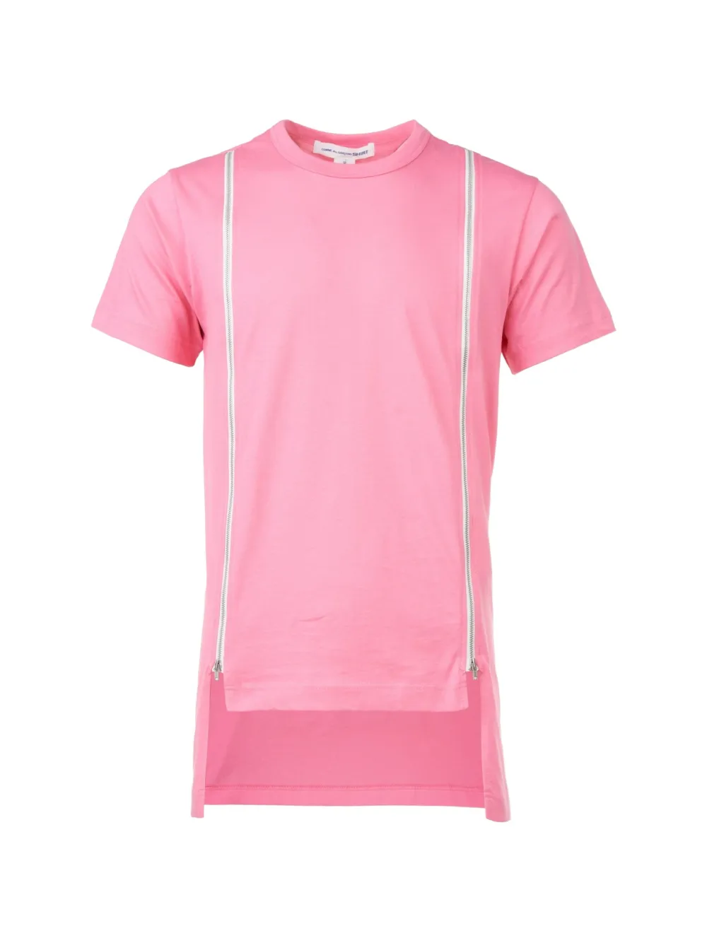 Comme Des Garçons Shirt T-shirt con zip - Rosa