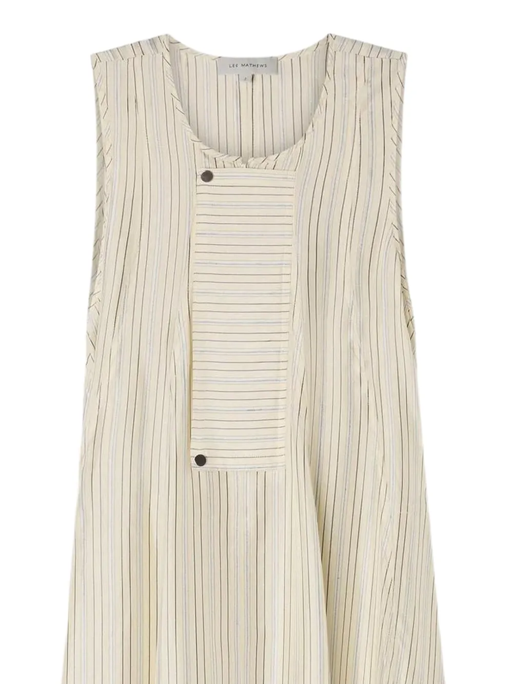 Lee Mathews striped button dress - Beige