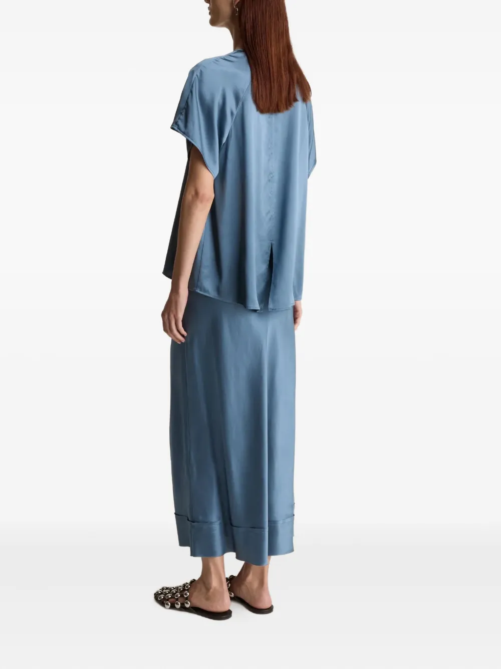 Lee Mathews Top met raglan mouwen - Blauw