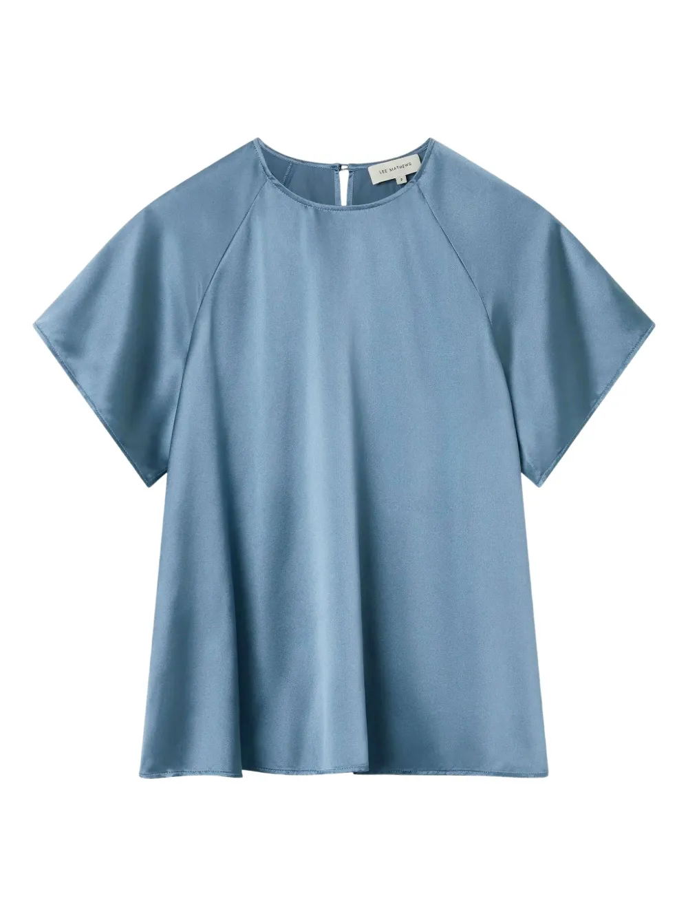 Lee Mathews top con mangas raglán | azul | Image 1