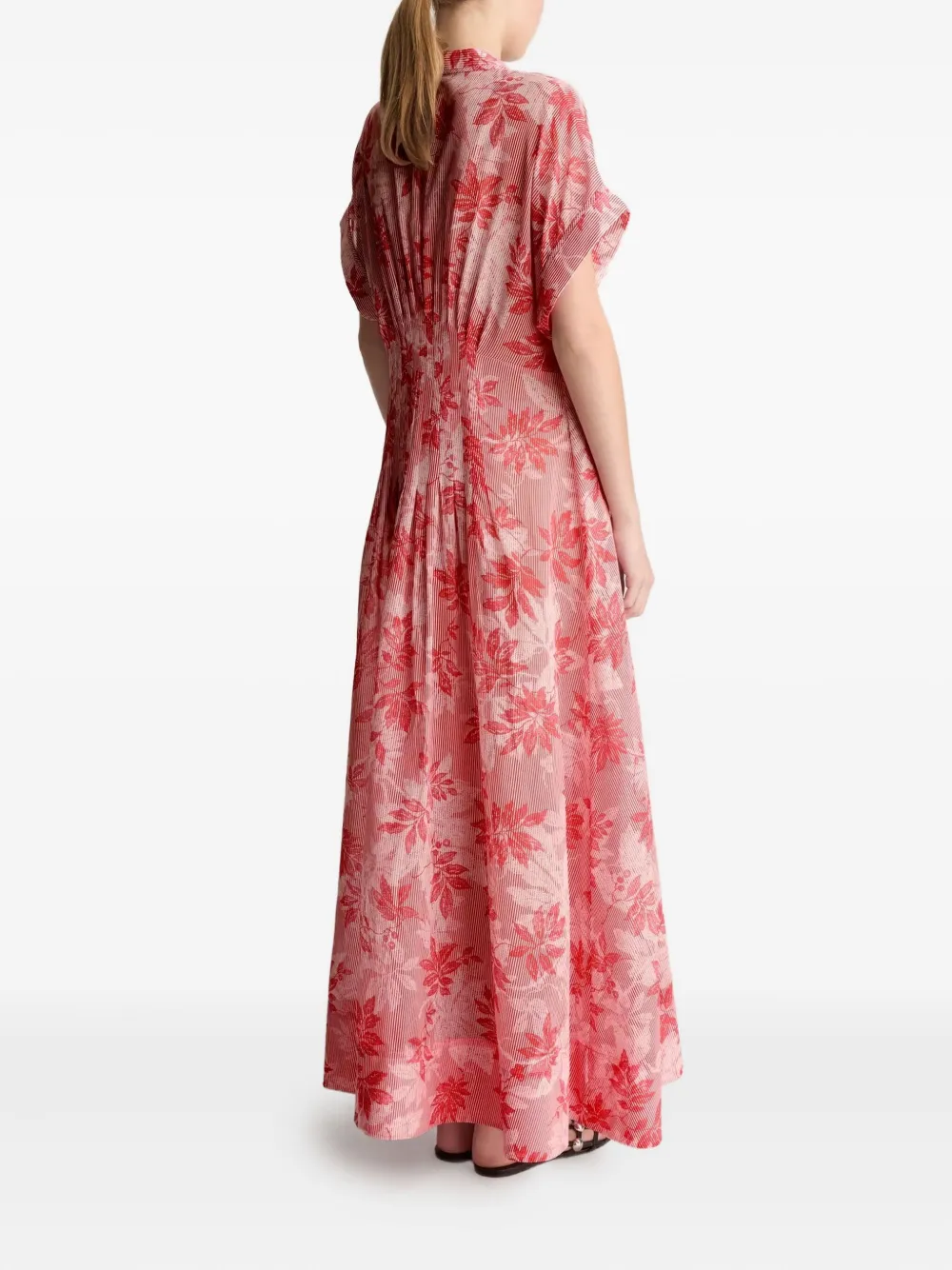 Lee Mathews Meredith maxi-jurk met bloemenprint - Rood