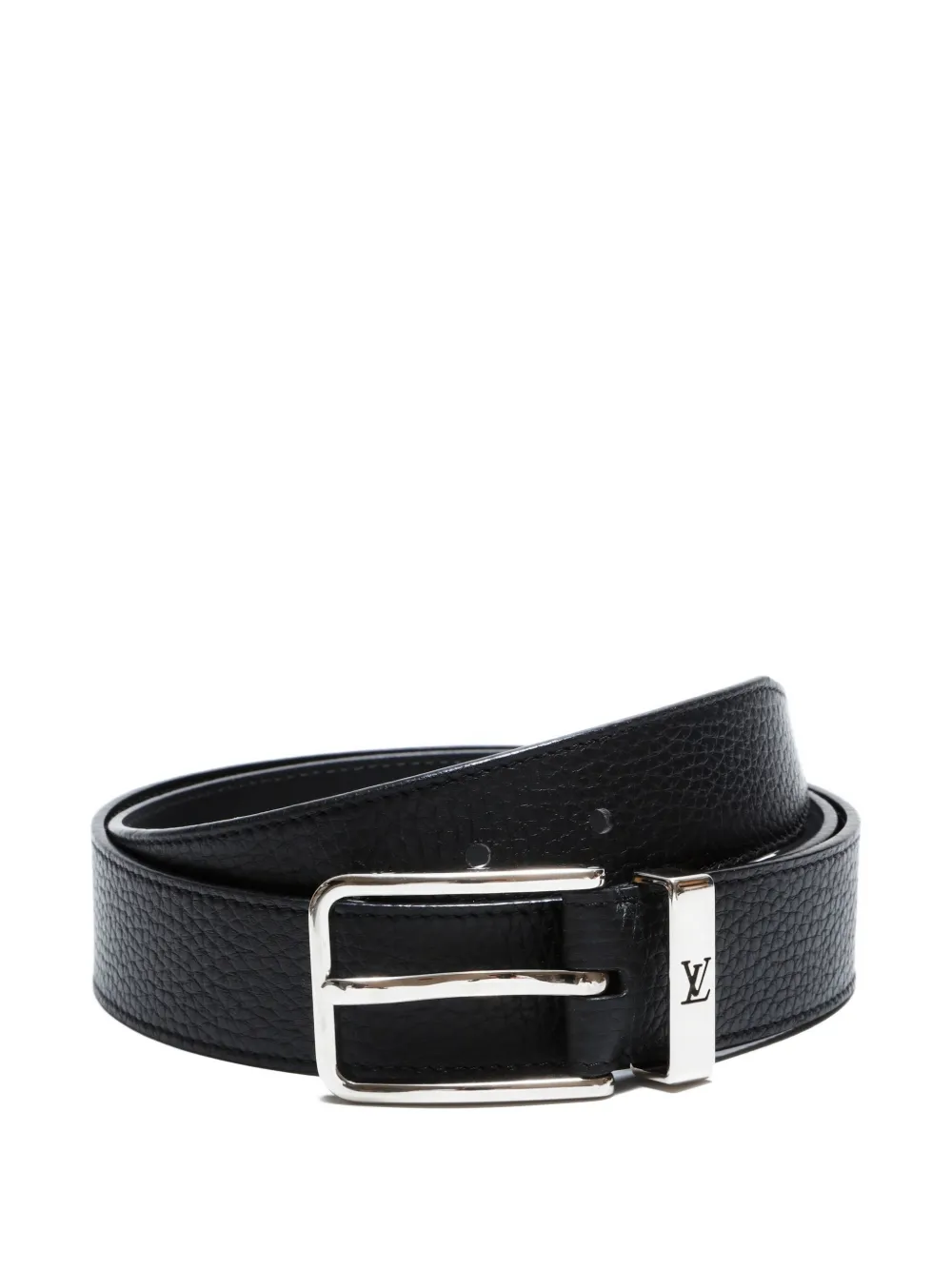 Pre-owned Louis Vuitton 2020 Pont Neuf Belt In Black
