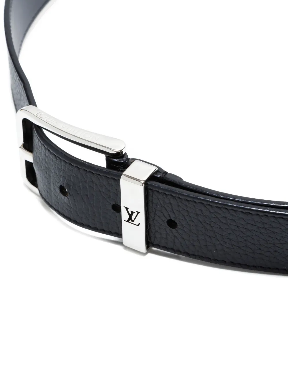Pre-owned Louis Vuitton 2020 Pont Neuf Belt In Black