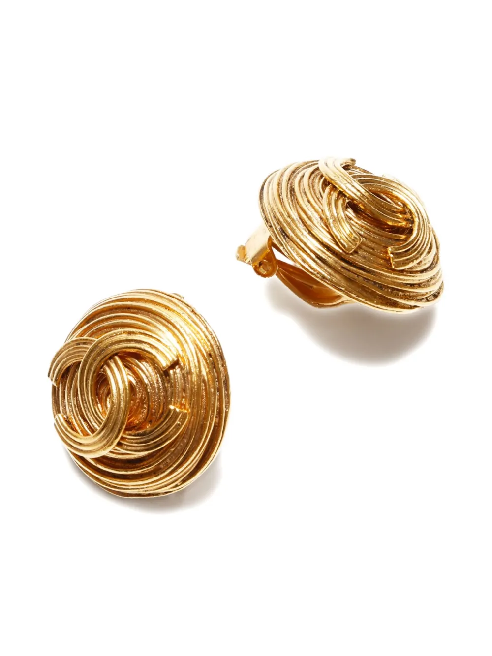 1994 Interlocking Cc Clip-On Earrings