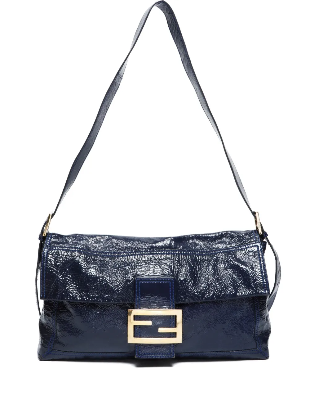 Fendi Pre-Owned 2000-2015 Mamma Baguette shoulder bag | Blue | Image 1