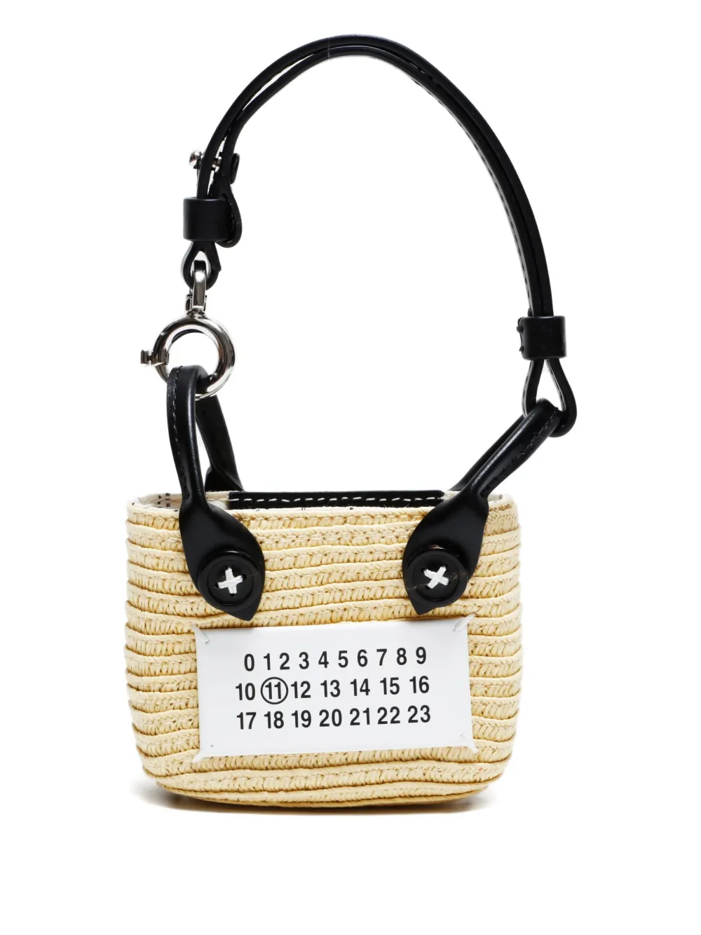 Maison Martin Margiela Pre-Owned 2025 numbers-appliqué mini bag | Neutrals | Image 1