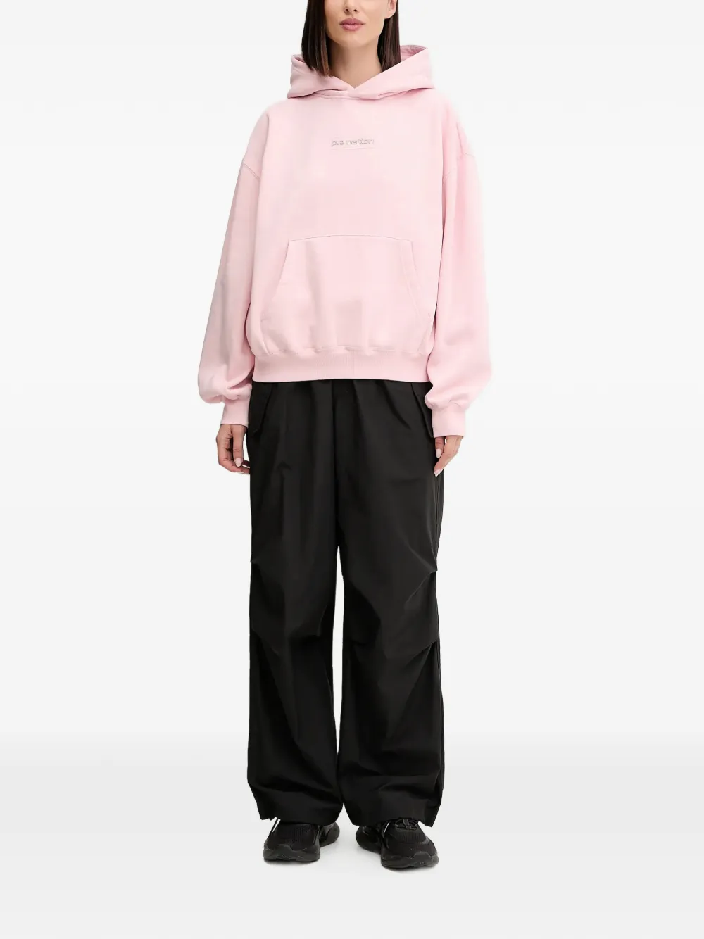 P.E Nation Hoodie met logoprint - Roze