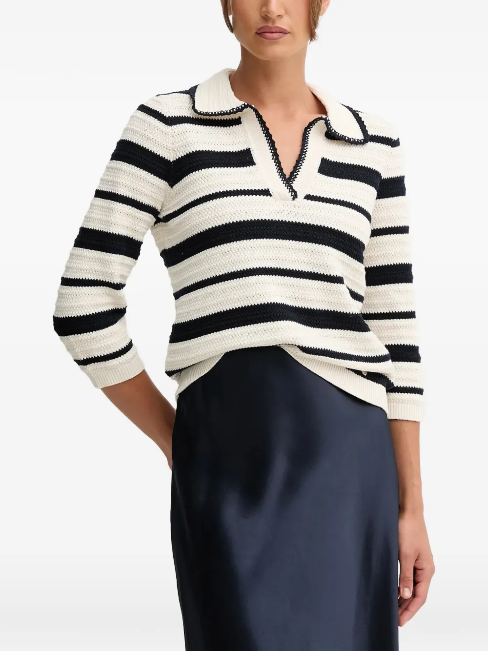 Pedro Del Hierro striped sweater - Bianco