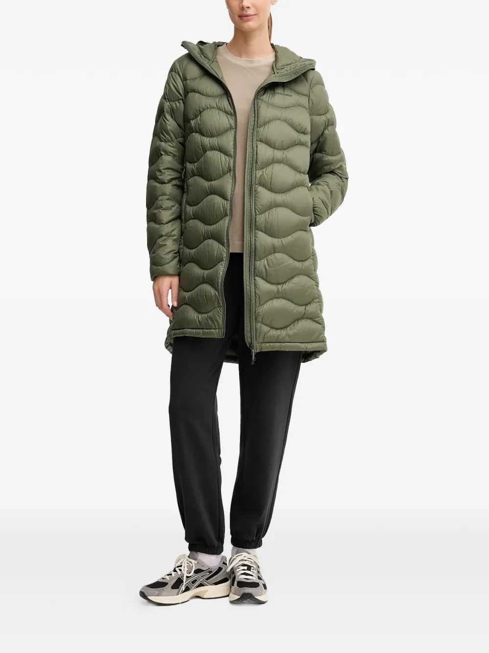  Peak Performance Helium Hooded Quilted Parka - Green 