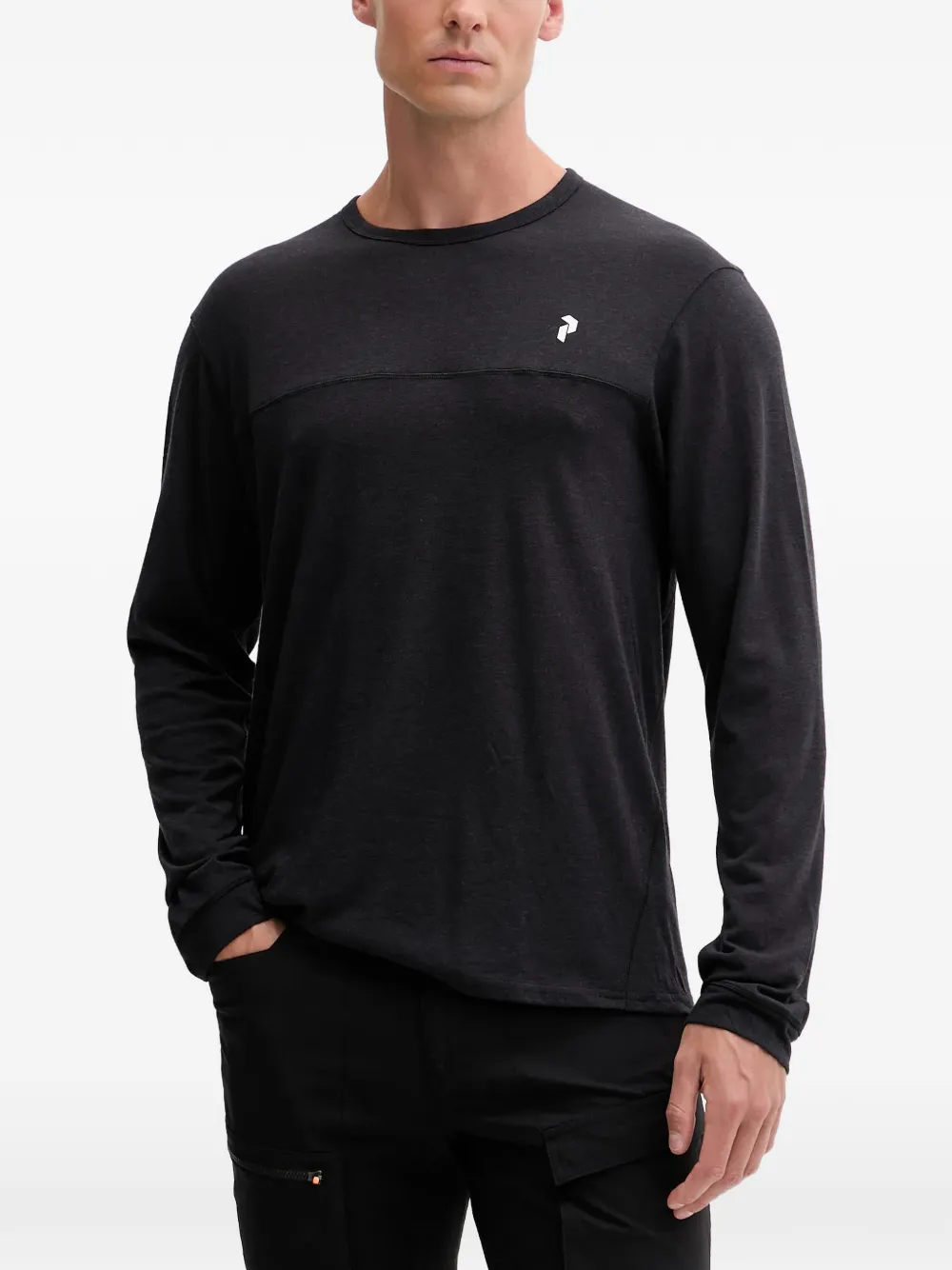 Peak Performance logo round-neck sweater - Nero