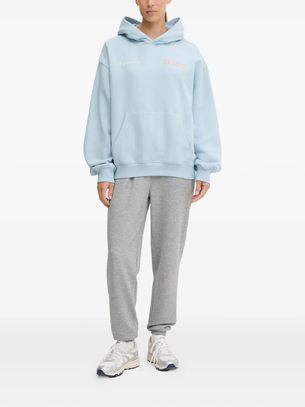 P.E Nation Hoodie met grafische print - Blauw