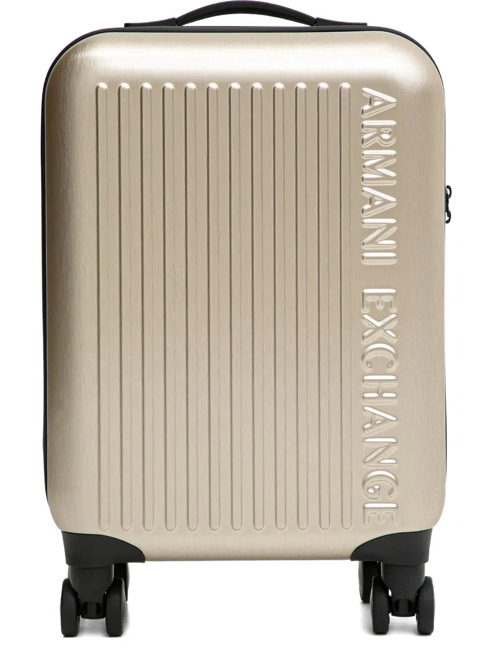 Armani Exchange embossed wheeled luggage - Oro