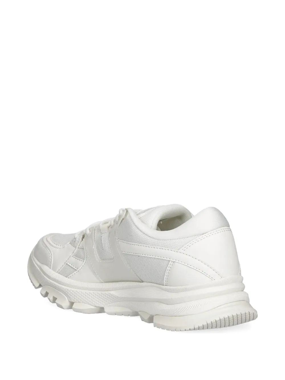 Armani Exchange round-toe lace-up sneakers Wit