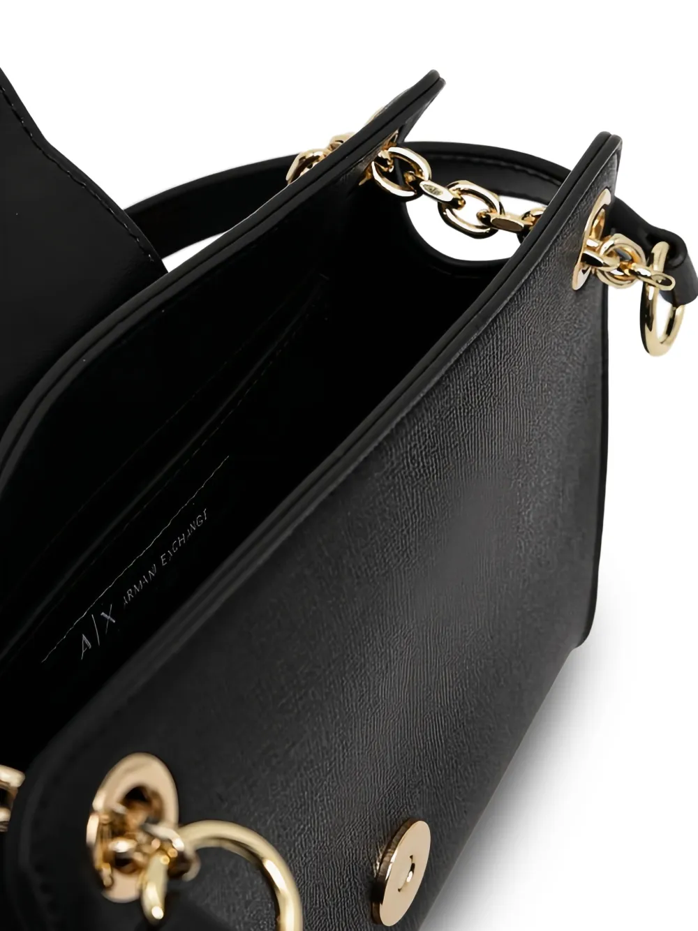 Armani Exchange Crossbodytas verfraaid met logo Zwart