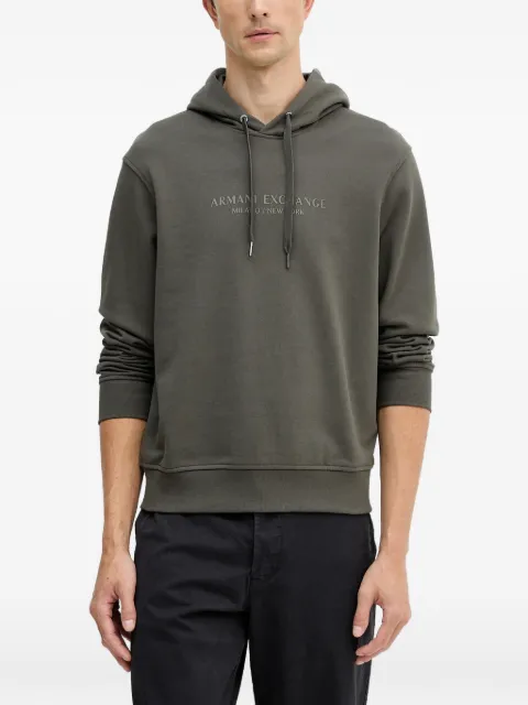 Armani Exchange logo-detail hoodie