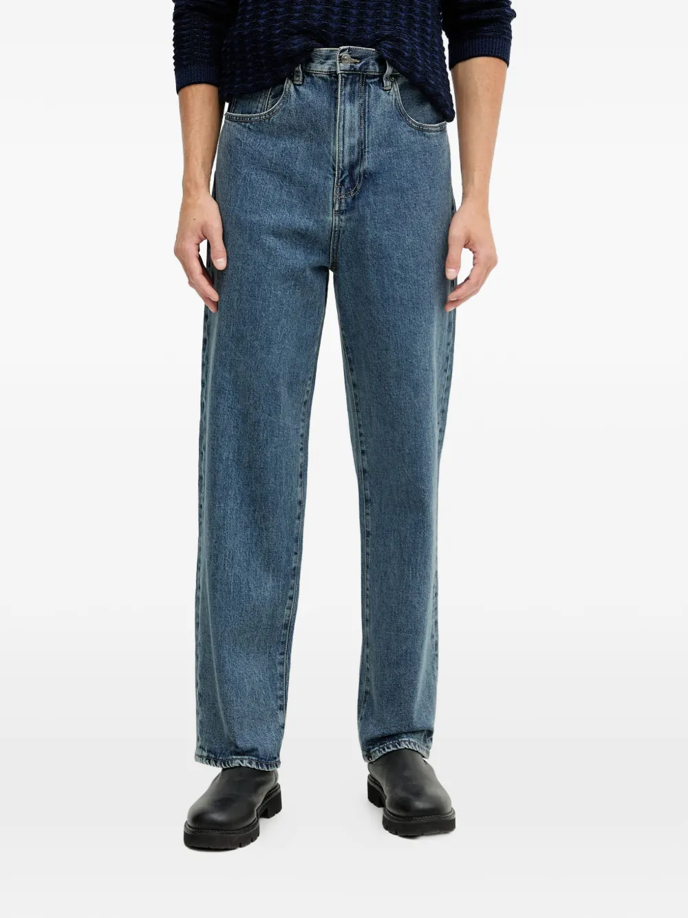 Armani Exchange belt-loop pocket jeans - Blu