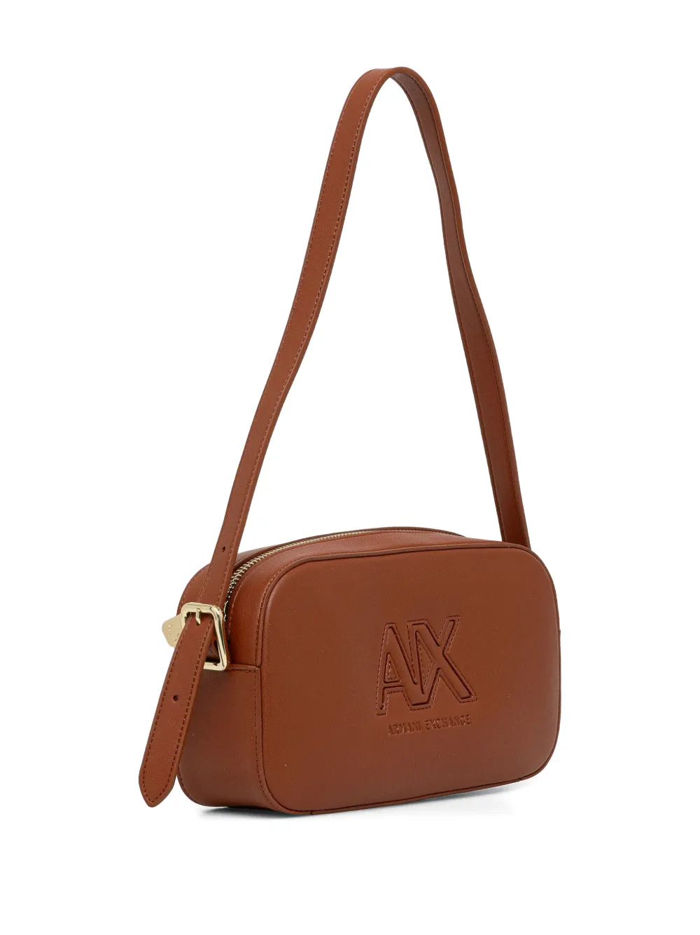 Armani Exchange logo-embossed shoulder bag - Bruin