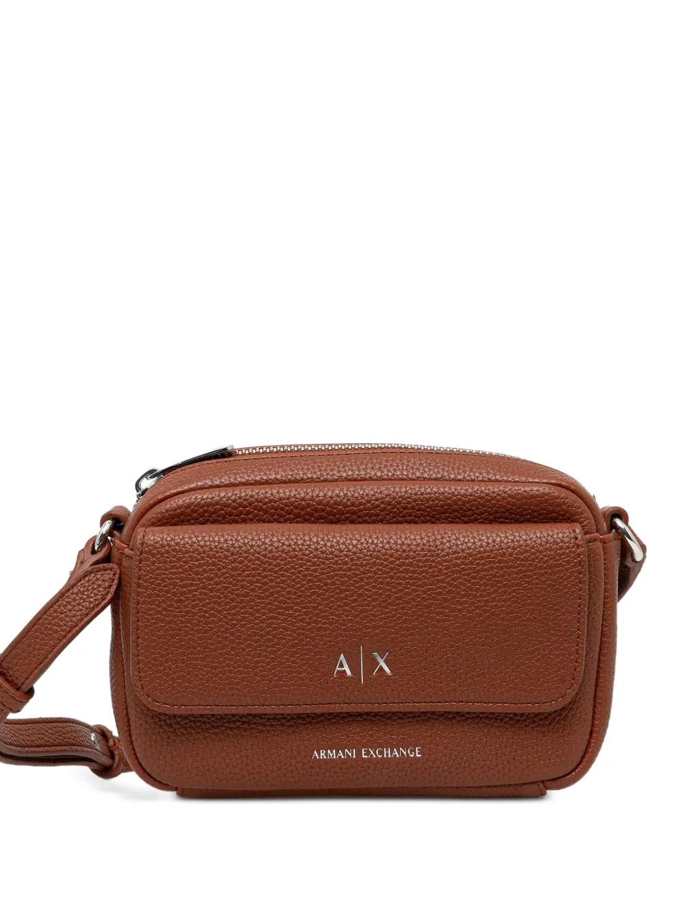 Armani Exchange logo-detail cross body bag - Marrone