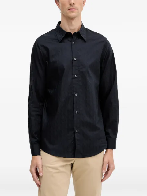 Armani Exchange camisa con botones y motivo