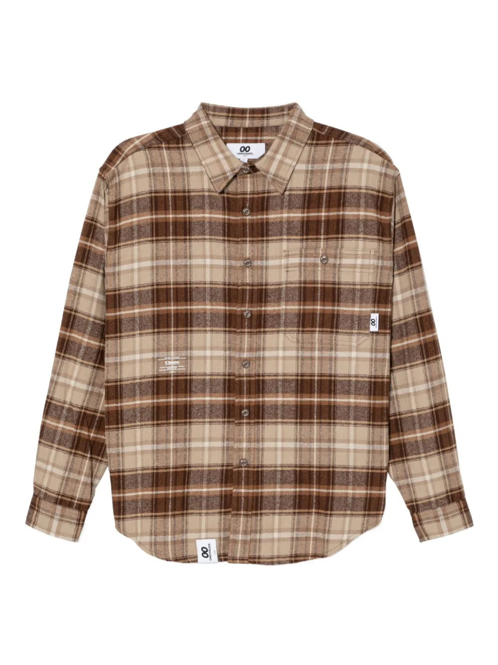 CHOCOOLATE camisa con cuadros estampados | neutro | Image 1