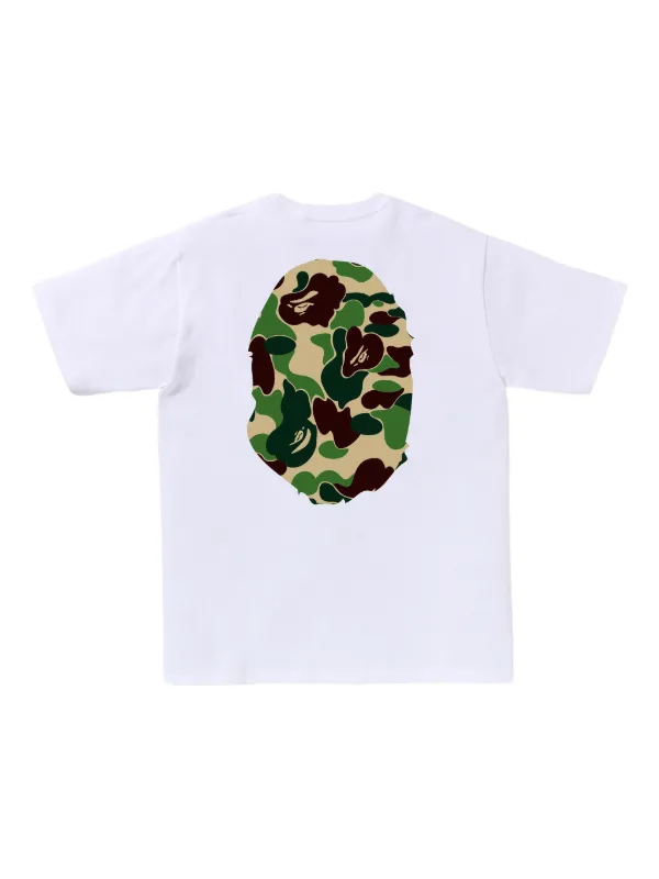 A BATHING APE® logo-print T-shirt | White | FARFETCH