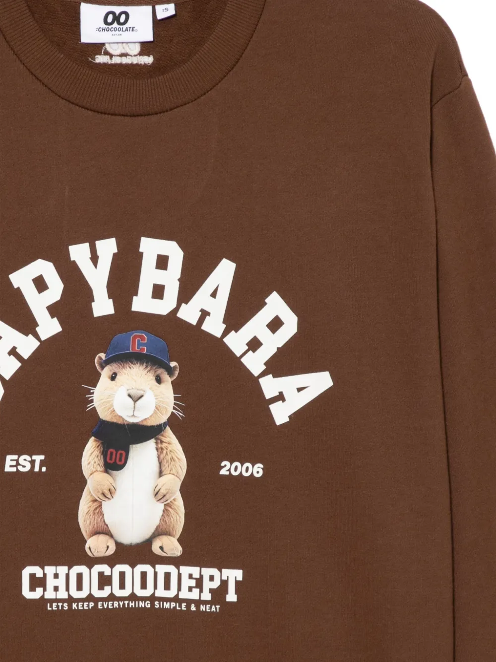 Chocoolate Sweatshirt Mit Grafischem Print In Brown