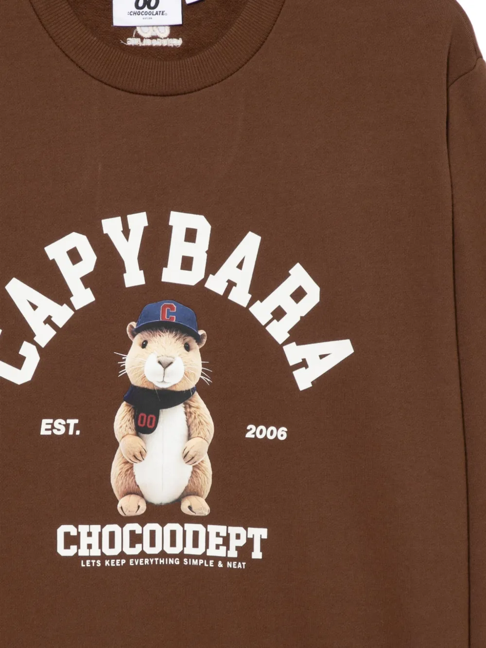 Chocoolate Sweatshirt Mit Grafischem Print In Brown
