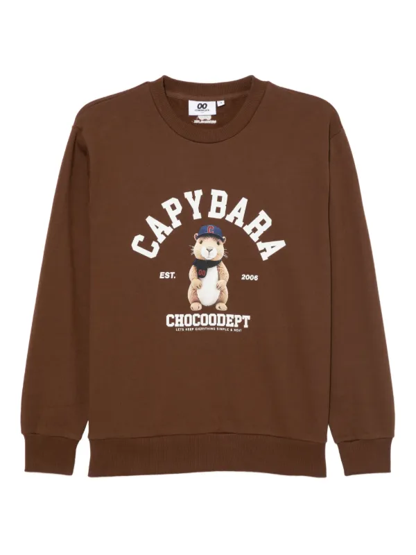 CHOCOOLATE graphic-print Sweatshirt Brown FARFETCH JO