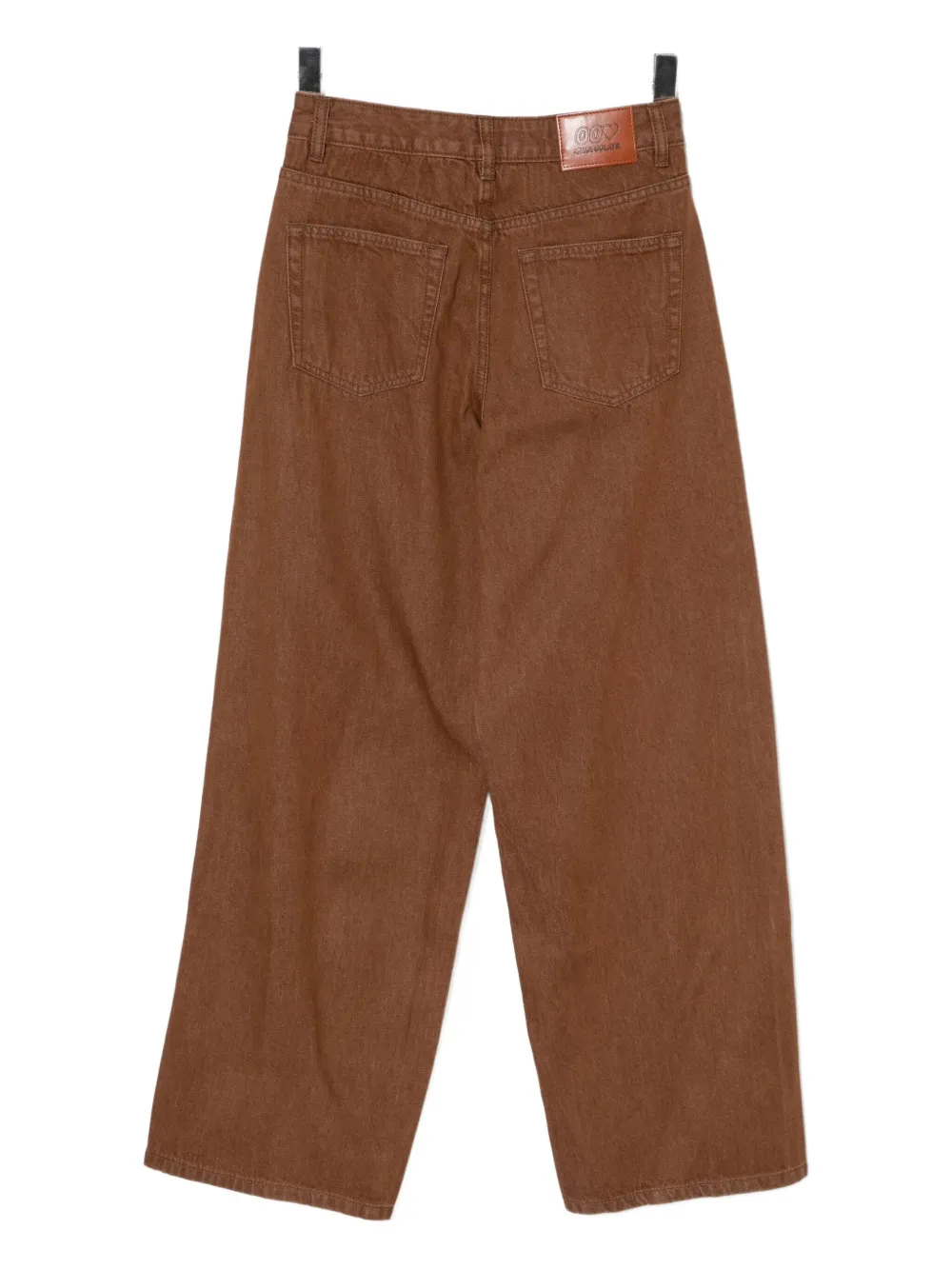 CHOCOOLATE Jeans met logopatch - Bruin