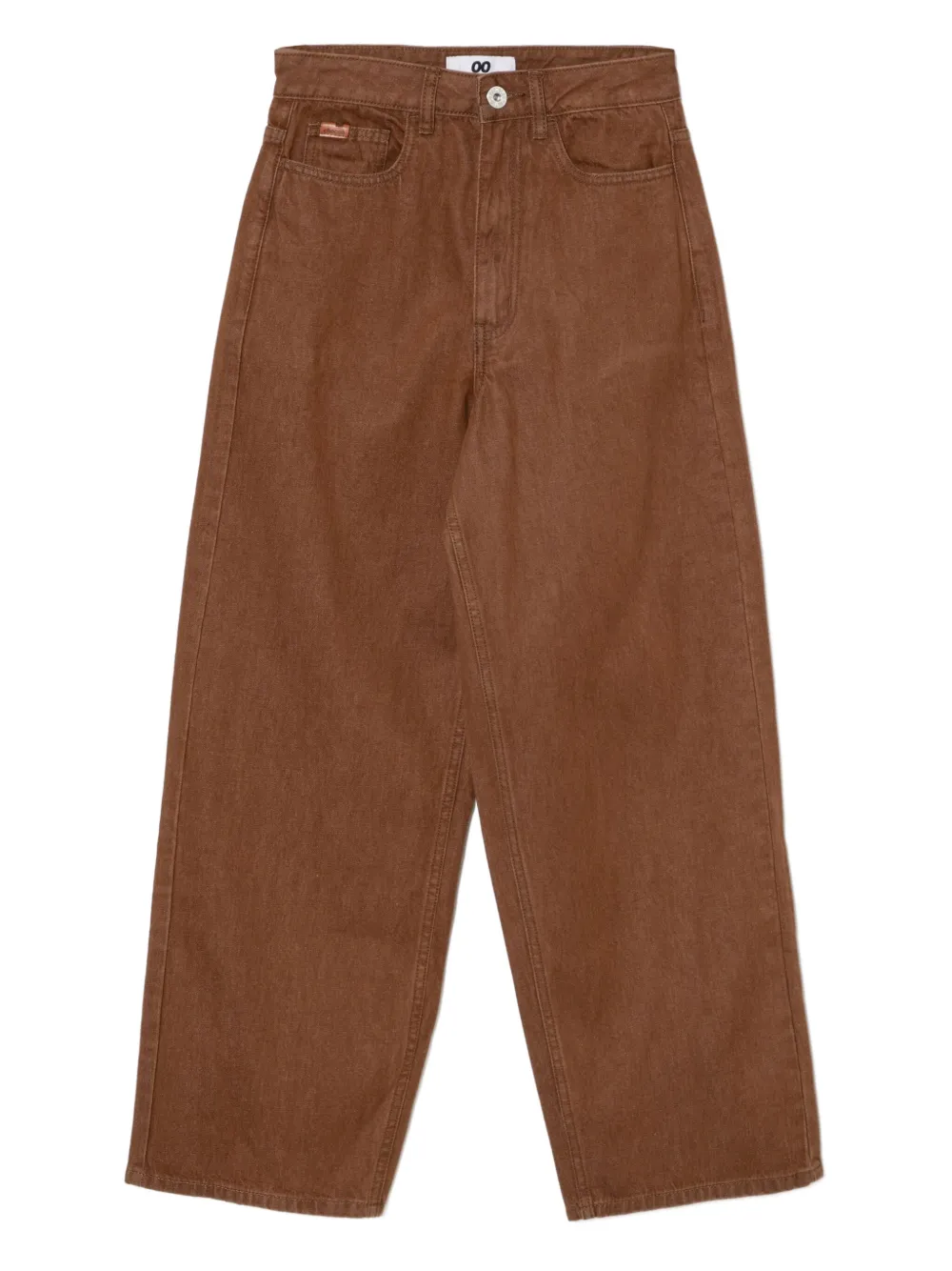 CHOCOOLATE logo-patch jeans | Brown | Image 1