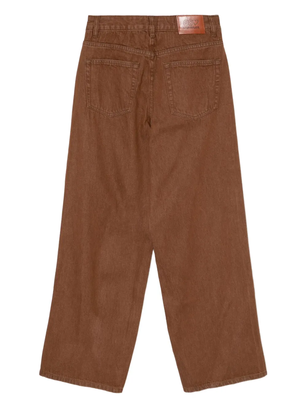 CHOCOOLATE logo-patch jeans | Wide-Leg Jeans | Image 2