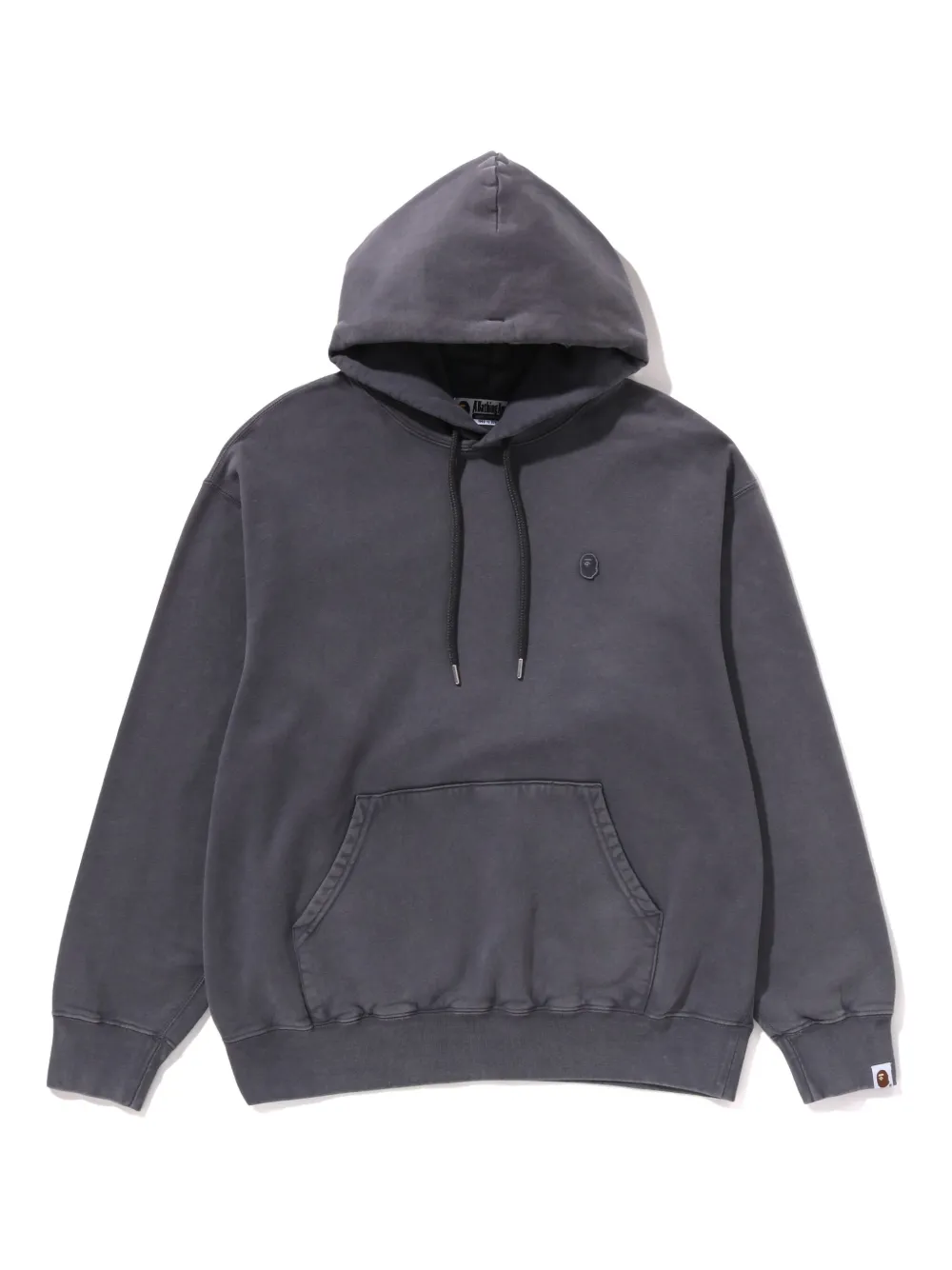 A BATHING APE® logo-patch hoodie | Grey | Image 1