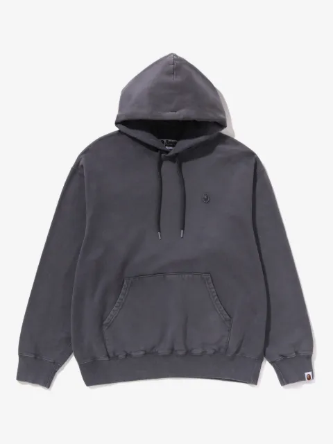 A BATHING APE® logo-patch hoodie