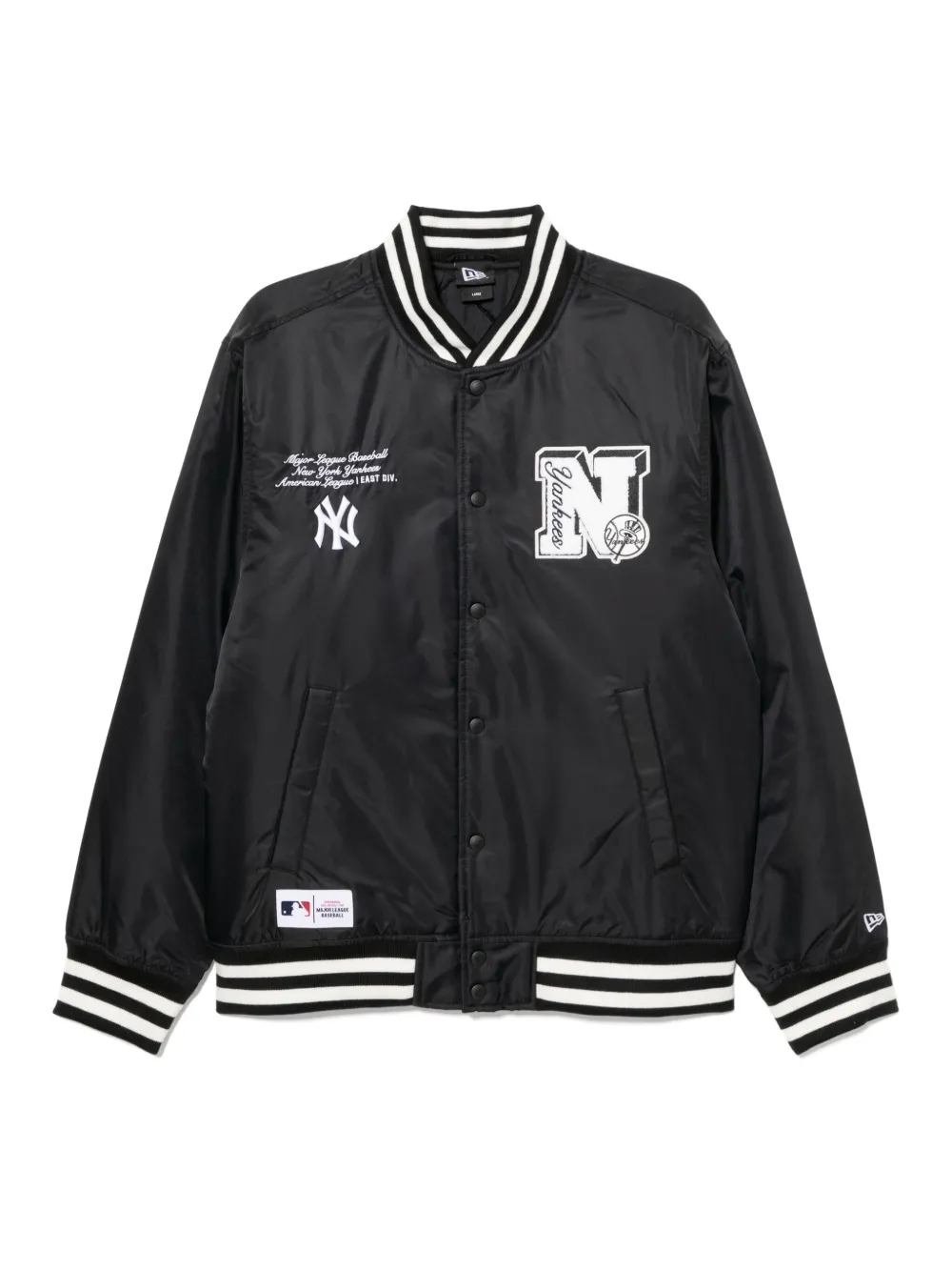 NEW ERA CAP logo-embroidered bomber jacket | Black | Image 1