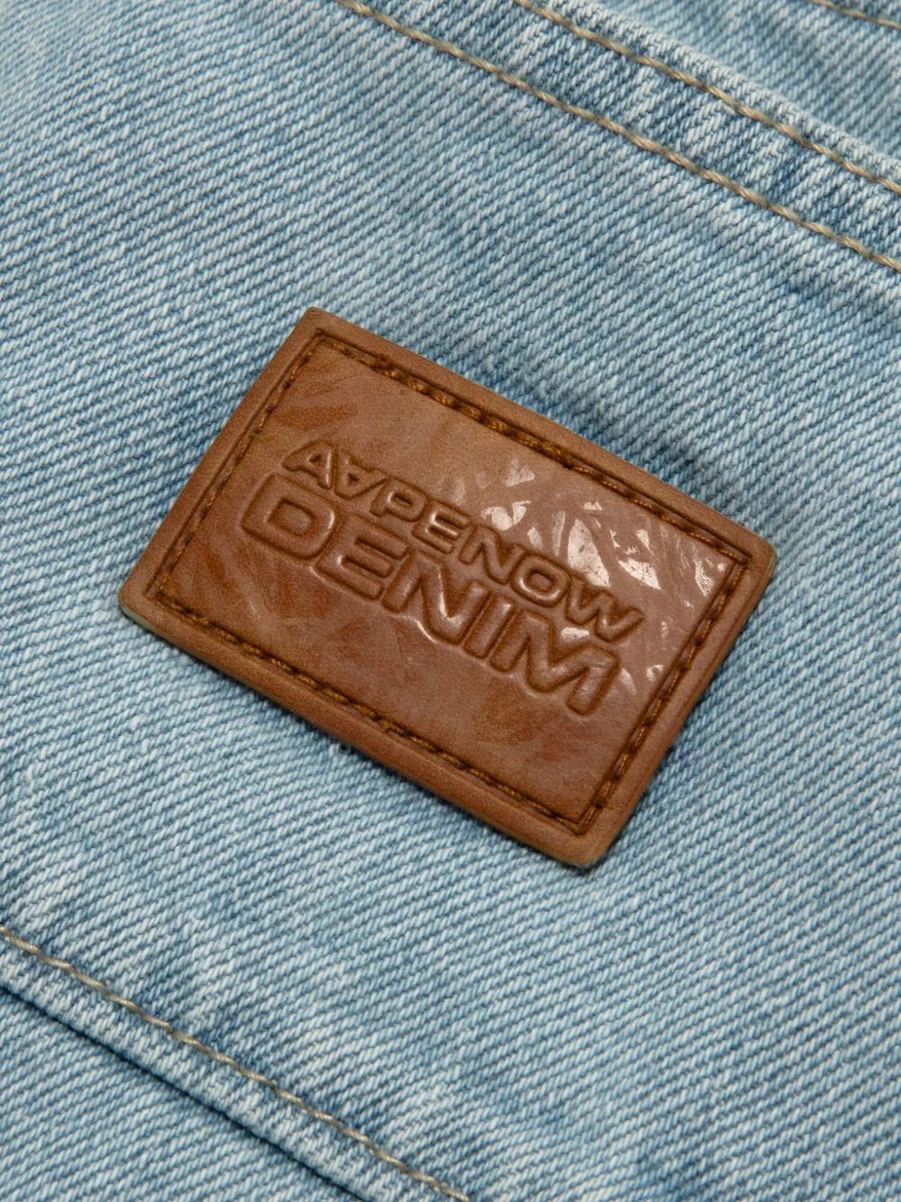 Aape By A Bathing Ape Logo-detail Cotton Jeans In Blue
