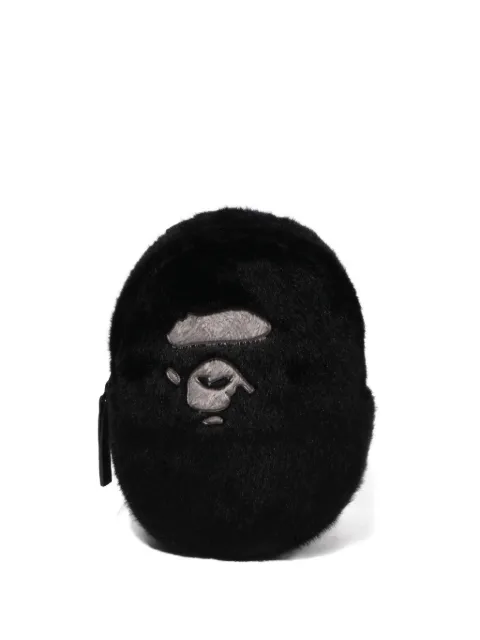A BATHING APE® faux-fur messenger bag