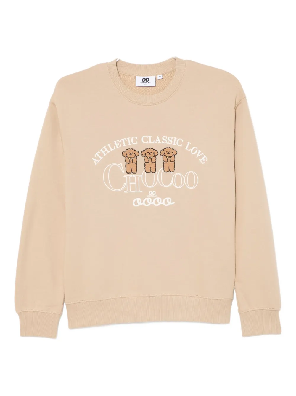 Chocoolate Sweatshirt Mit Welpen-stickerei In Brown