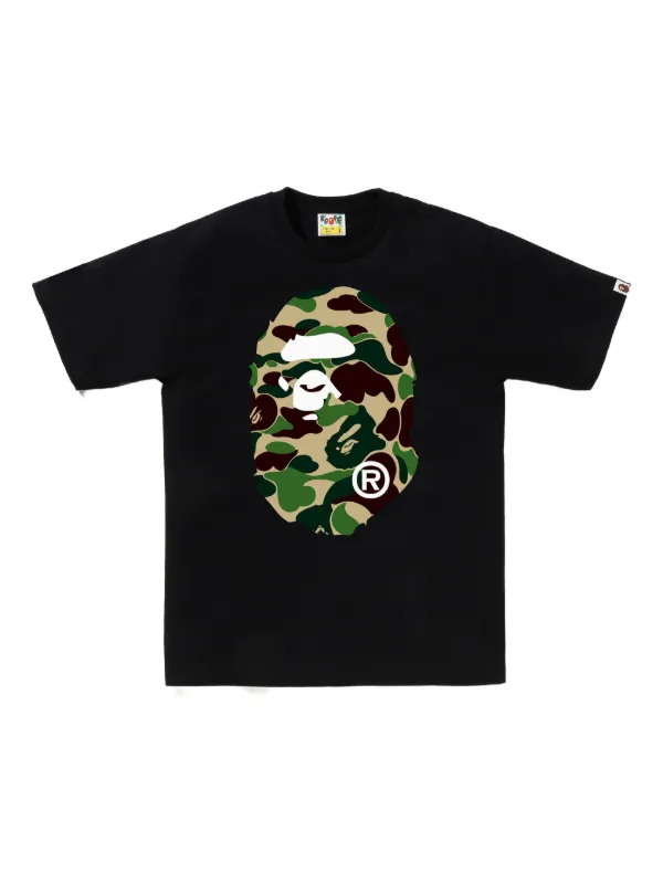 A BATHING APE カモフラージュロゴ Tシャツ A BATHING APE® カモフラージュ Tシャツ | ブラック | FARFETCH JP
