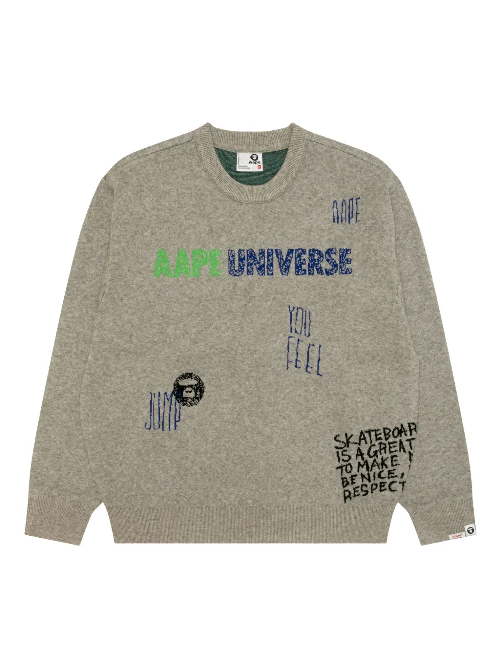 AAPE BY *A BATHING APE® crew-neck sweater | Grey | Image 1