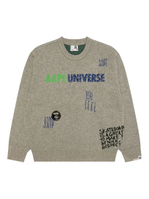 AAPE BY *A BATHING APE® 圆领毛衣