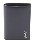 Saint Laurent Pre-Owned 2020s Cassandre bi-fold leather wallet - Black